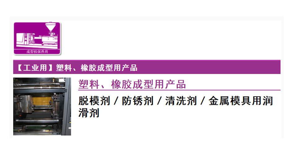 【工業用】塑料、橡膠成型用產品